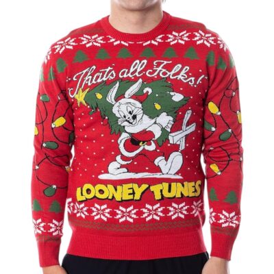 That's All Folks! Christmas Looney Tunes Ugly Sweaters