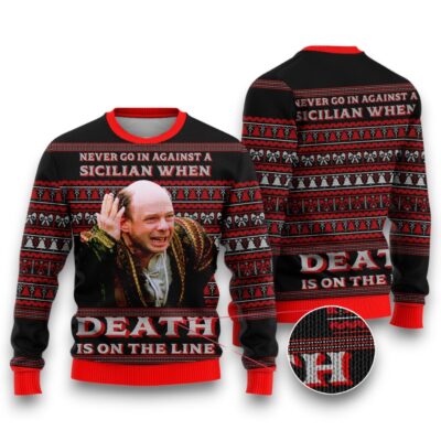 When Death Is On The Line Christmas The Princess Bride Ugly Sweaters