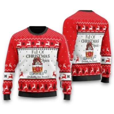 Jim Beam Christmas Spirit Christmas Whiskey Ugly Sweaters