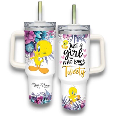 Just A Girl Who Loves Tweety Looney Tunes Stanley Tumblers 40z
