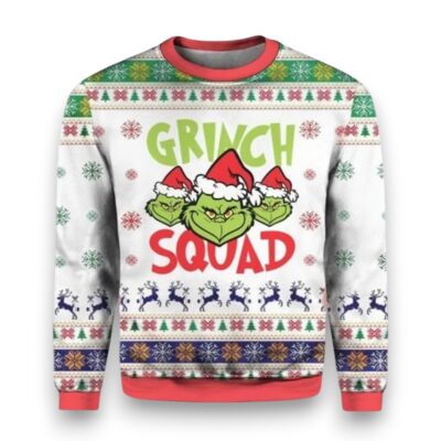 Grinch Squad Christmas The Grinch Ugly Sweaters