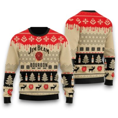 Jim Beam Christmas Whiskey Ugly Sweaters