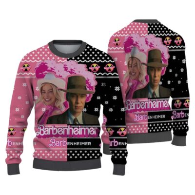 Barbenheimer Christmas Barbie Ugly Sweaters