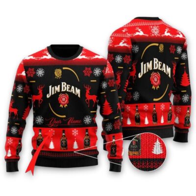 Jim Beam Christmas Whiskey Ugly Sweaters