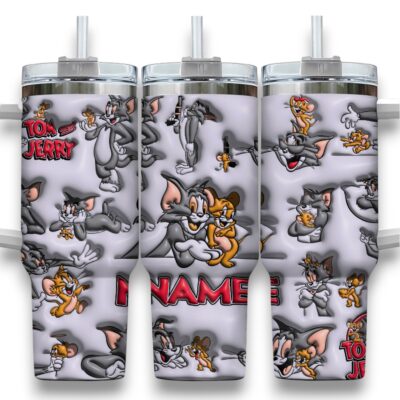 3D Tom & Jerry Stanley Tumblers 40z