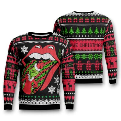 The Grinch Christmas The Rolling Stones Ugly Sweaters