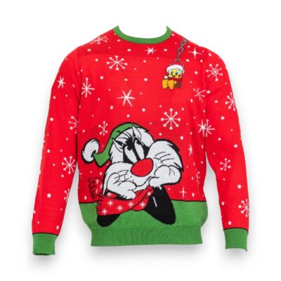 Sylvester and Tweety Christmas Looney Tunes Ugly Sweaters