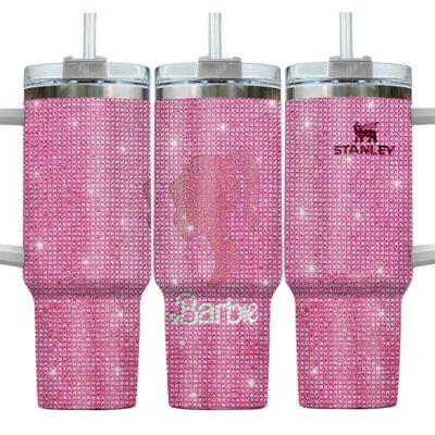 Glitter Barbie Stanley Tumblers 40z