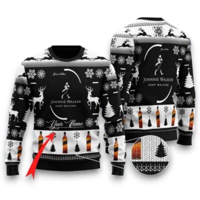 Johnnie Walker Christmas Whiskey Ugly Sweaters