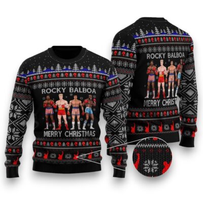 Christmas Rocky Ugly Sweaters