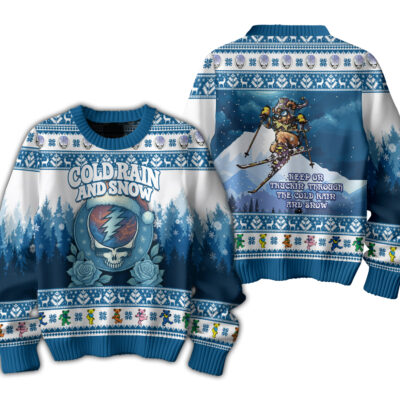 Snowy Skull Grateful Dead Ugly Sweaters