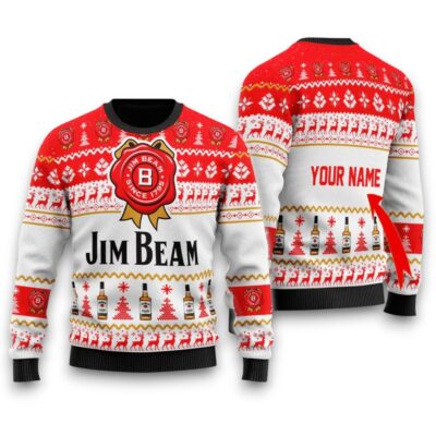 Jim Beam Christmas Whiskey Ugly Sweaters
