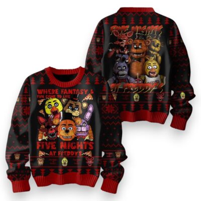 Where Fantasy And Fun Come To Life Christmas Five Nights at Freddy’s Ugly Sweaters