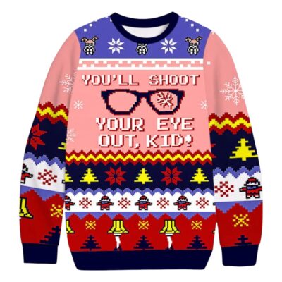 Shoot Your Eye Out A Christmas Story Ugly Sweaters