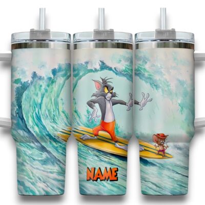 Surfing Tom & Jerry Stanley Tumblers 40z