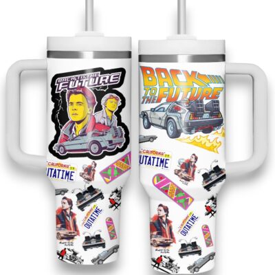 White Anniversaries Back to the Future Stanley Tumblers 40z