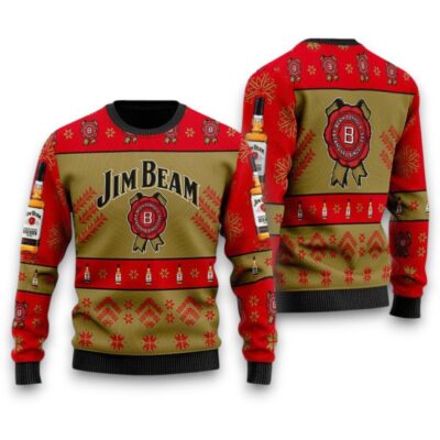 Jim Beam Christmas Whiskey Ugly Sweaters