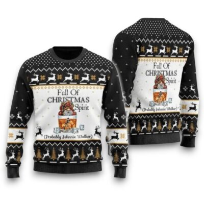 Johnnie Walker Christmas Spirit Christmas Whiskey Ugly Sweaters