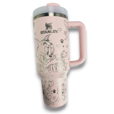 Tom & Jerry Laser Engraved Stanley Tumblers 40oz
