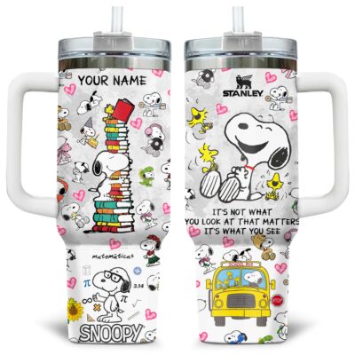 Back To School Snoopy Stanley Tumblers 40z