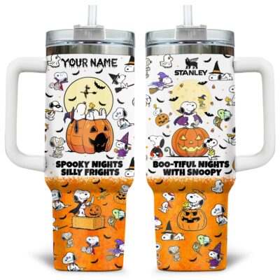 Playful Halloween Snoopy Stanley Tumblers 40z