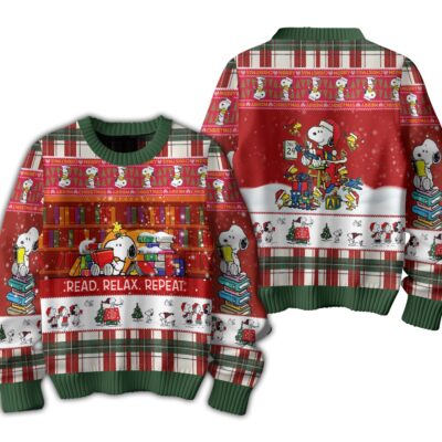 School Snoopy Ugly Sweaters