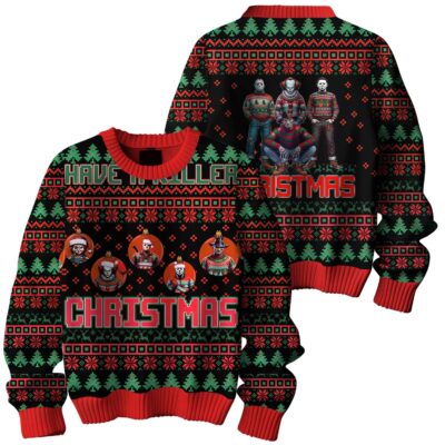 Killer Christmas Horror movies Ugly Sweaters