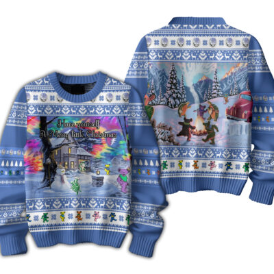 Snowy Bear Grateful Dead Ugly Sweaters