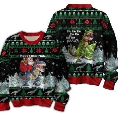 RAWR Jurassic Park Ugly Sweaters