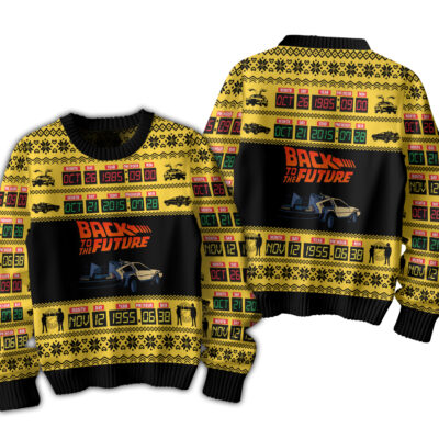Retro Back to the Future Ugly Sweaters