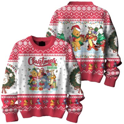 Beary Merry POOH Ugly Sweaters