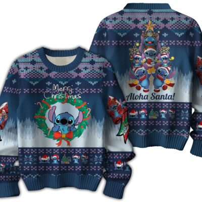 "Aloha" Lilo & Stitch Ugly Sweaters