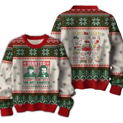 The Wet Bandits Christmas Home Alone Ugly Sweaters