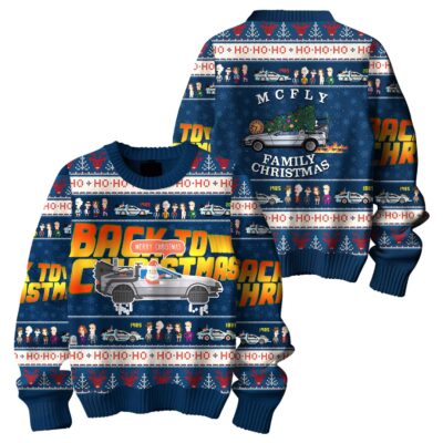 Christmas Back to the Future Ugly Sweaters