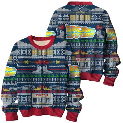 Christmas Back to the Future Ugly Sweaters