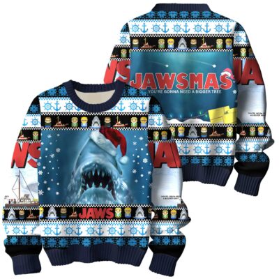 Christmas Jaws Ugly Sweaters