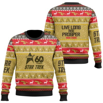 Christmas Star Trek Ugly Sweaters