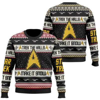 Christmas Star Trek Ugly Sweaters