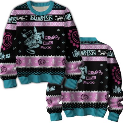 Christmas Blink-182 Ugly Sweaters