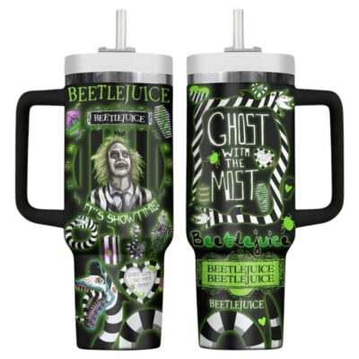 "Ghost with the Most" Beetlejuice Stanley Tumblers 40z