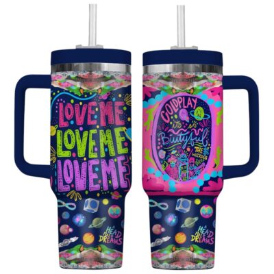 Vibrant Coldplay Stanley Tumblers 40z