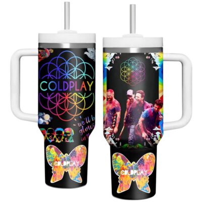 Vibrant Coldplay Stanley Tumblers 40z
