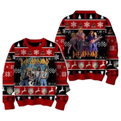 Christmas Def Leppard Ugly Sweaters