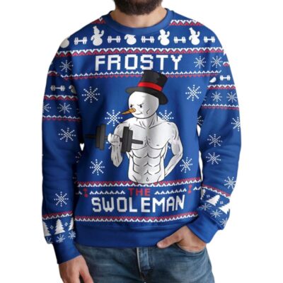 Swoleman Frosty the Snowman Ugly Sweaters