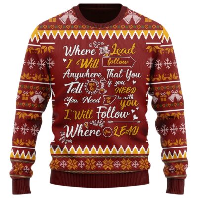 "Where You Lead, I Will Follow" Gilmore Girls Ugly Sweaters