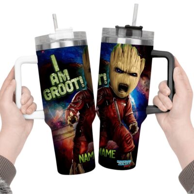 Groot Attitude Guardians of the Galaxy Stanley Tumblers 40z