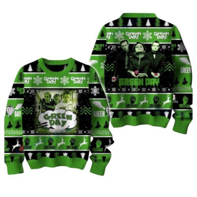 Vibrant Greenday Ugly Sweaters