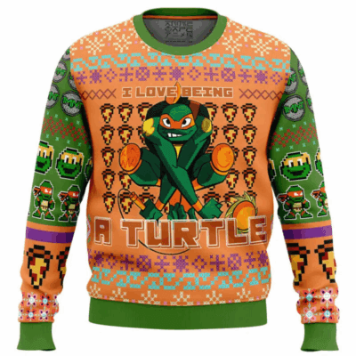 Michelangelo Christmas Teenage Mutant Ninja Turtles Ugly Sweaters