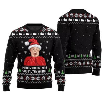 Merry Christmas Home Alone Ugly Sweaters