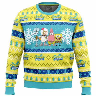 Winter Squad SpongeBob SquarePants Ugly Sweaters